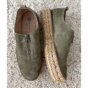 Eric Michael Serena Olive Green Suede Platform Espadrille Women’s Size 37